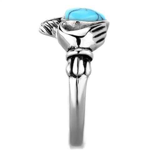 Turquoise claddagh deals ring